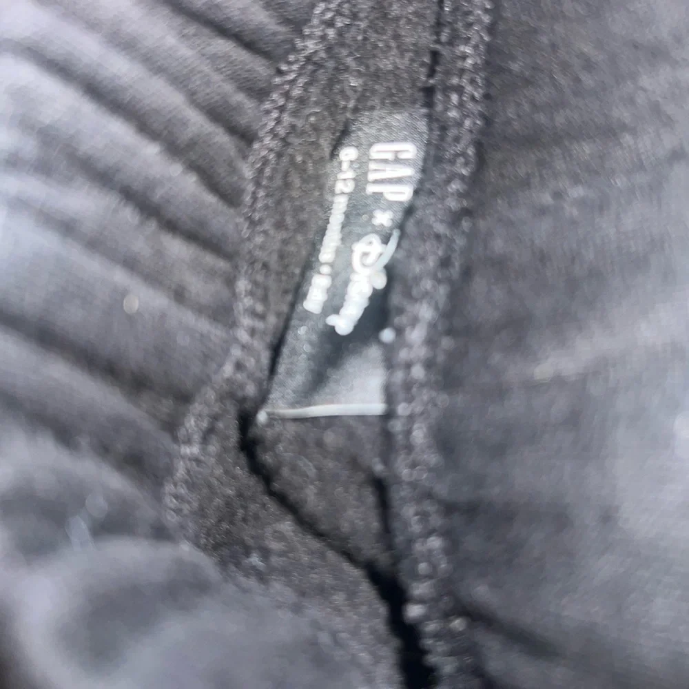 Baby Gap black Mickey joggers and Denim Jacket